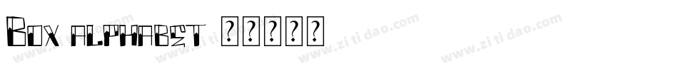 Box alphabet字体转换